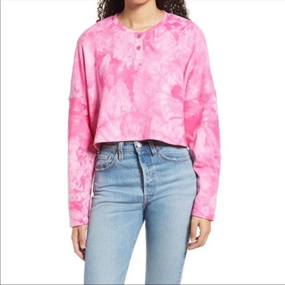 NWT BP Nordstrom tie dye cropped sweatshirt▪️size S